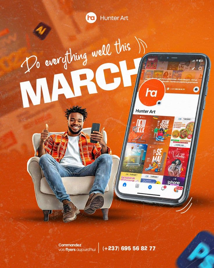 Orange promotional design