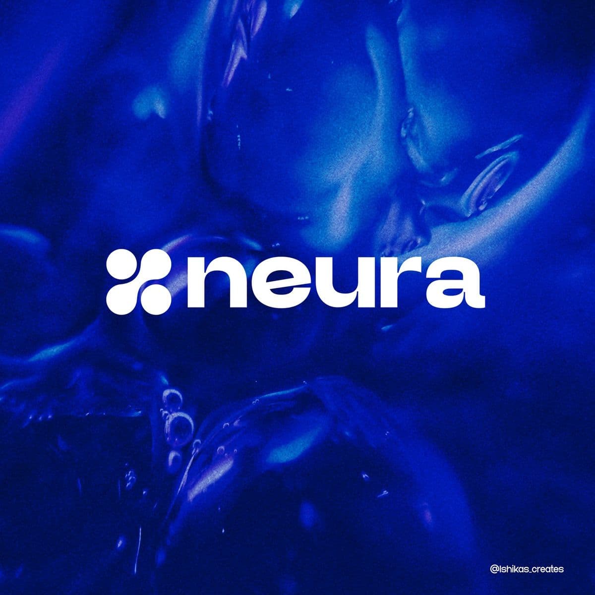 Blue brand identity artwork
