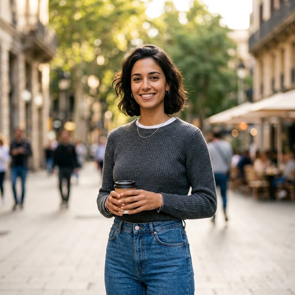 Outdoor lifestyle portrait